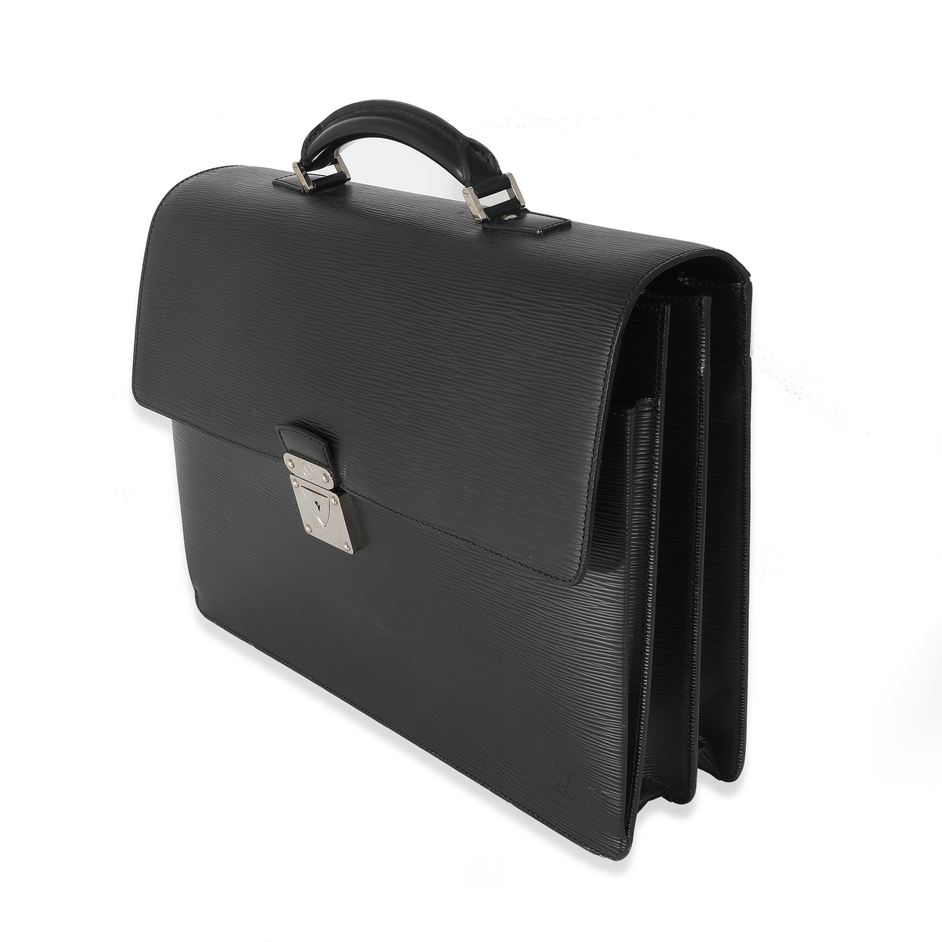 Louis Vuitton Louis Vuitton Black Epi Robusto 2 Compartment Briefcase