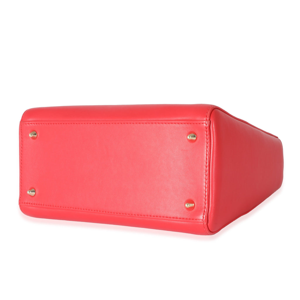 Christian Dior Red Supple Calfskin Niki de Saint Phalle Medium Lady Dior
