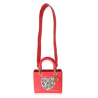 Christian Dior Red Supple Calfskin Niki de Saint Phalle Medium Lady Dior