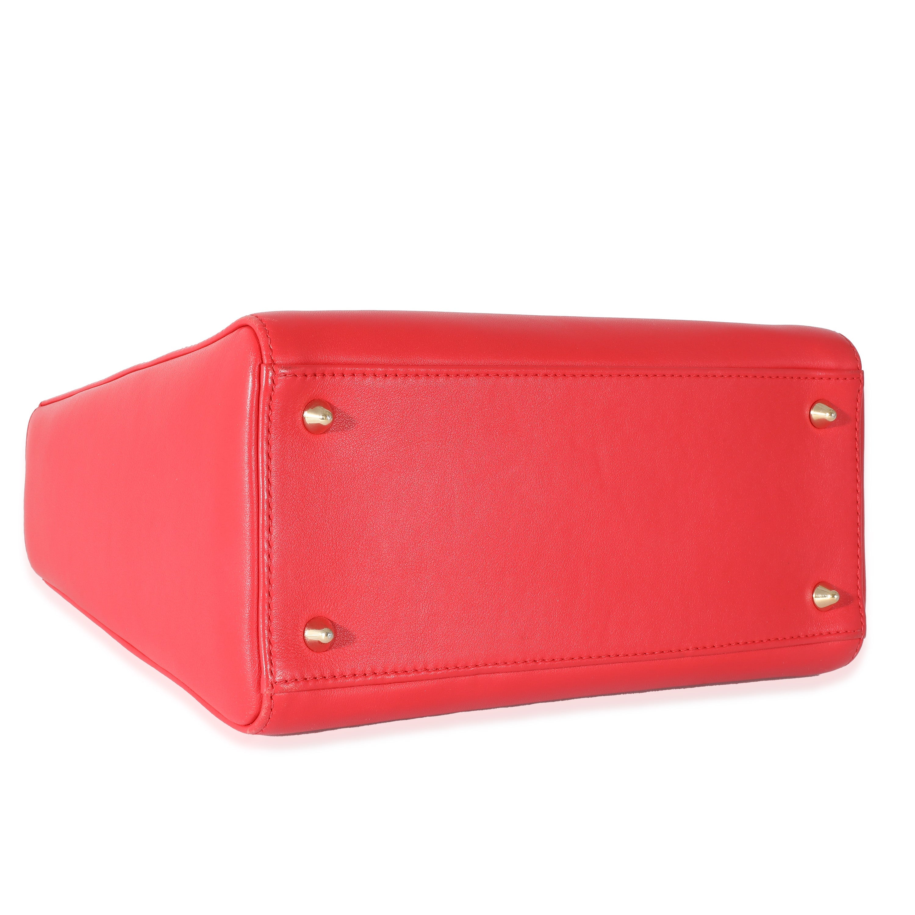 Christian Dior Red Supple Calfskin Niki de Saint Phalle Medium Lady Dior