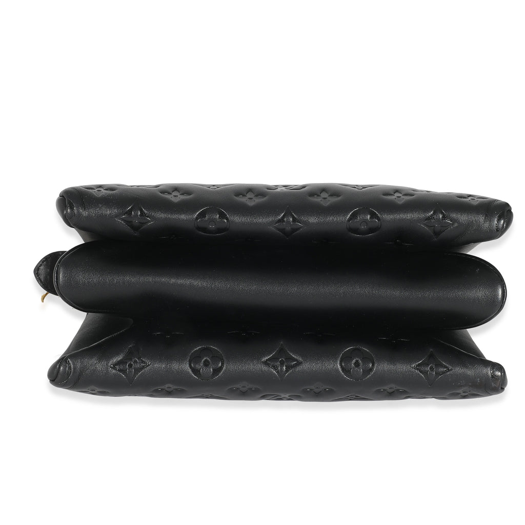 Louis Vuitton Louis Vuitton Black Puffy Lambskin Coussin PM