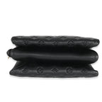 Louis Vuitton Louis Vuitton Black Puffy Lambskin Coussin PM