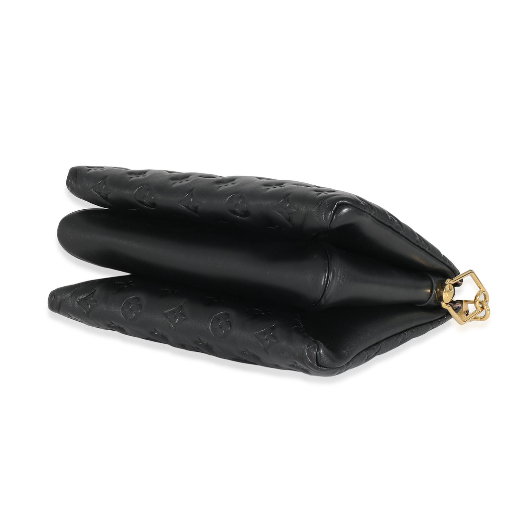 Louis Vuitton Louis Vuitton Black Puffy Lambskin Coussin PM