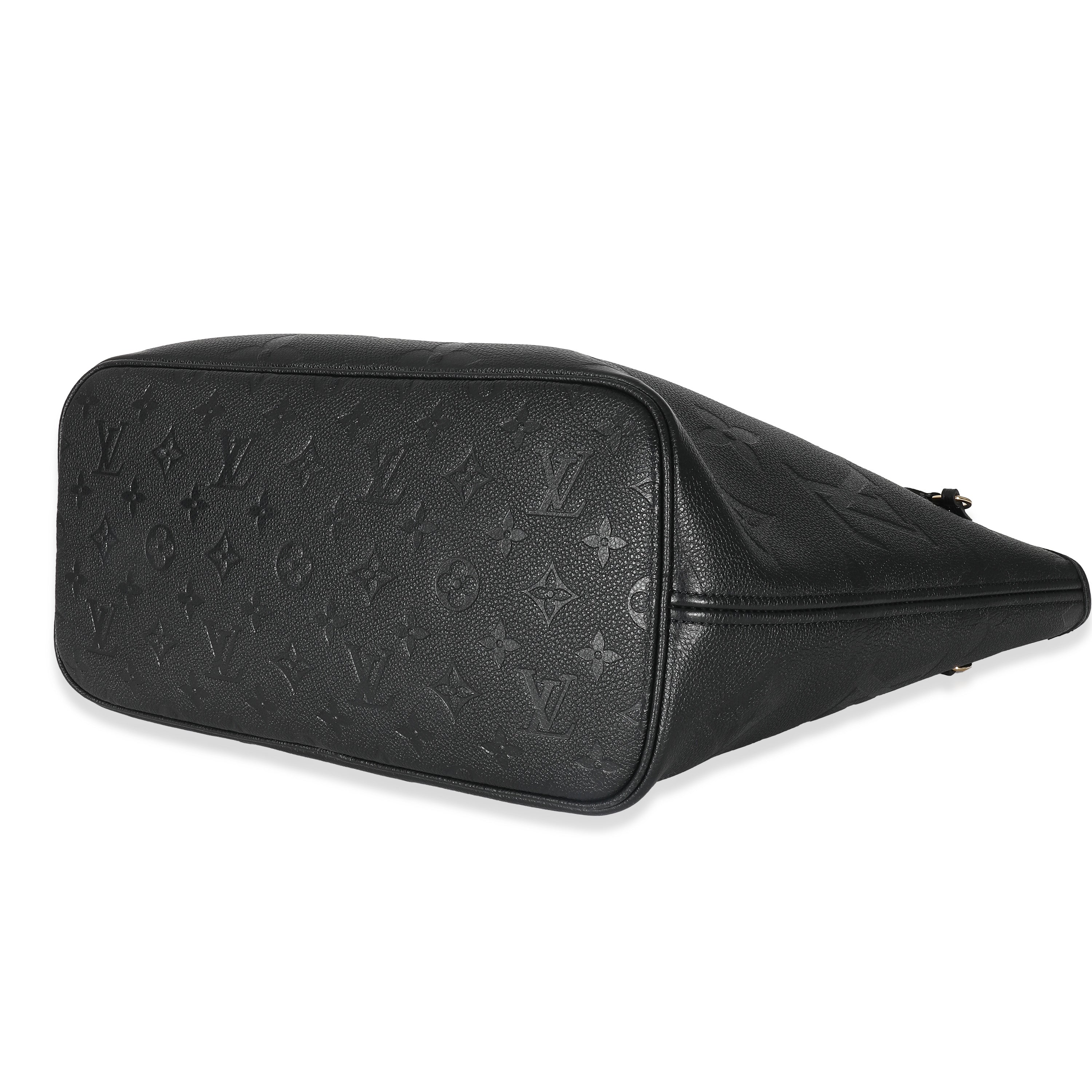 Louis Vuitton Louis Vuitton Black Empreinte Neverfull MM