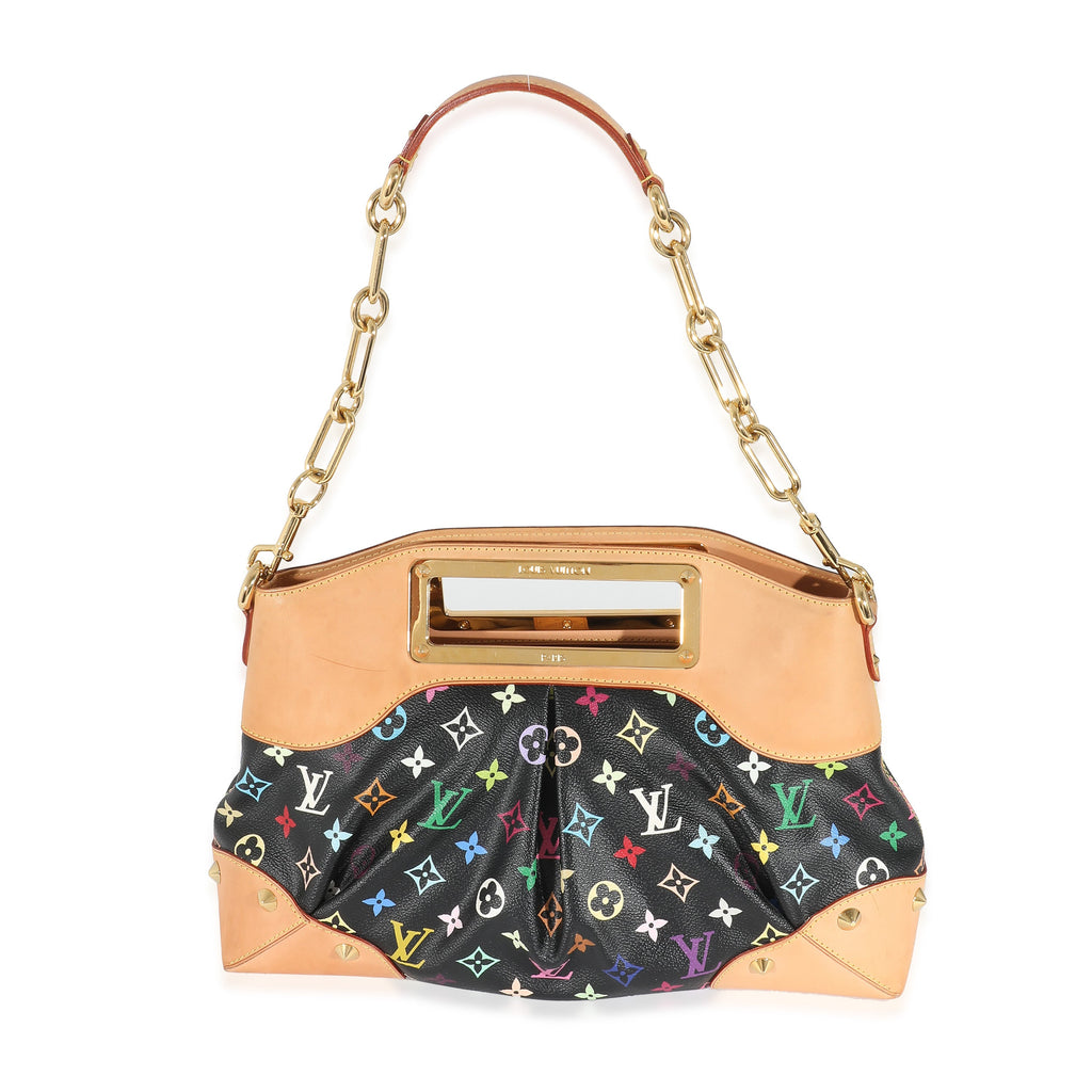 Louis Vuitton Louis Vuitton Black Multicolor Canvas Judy MM