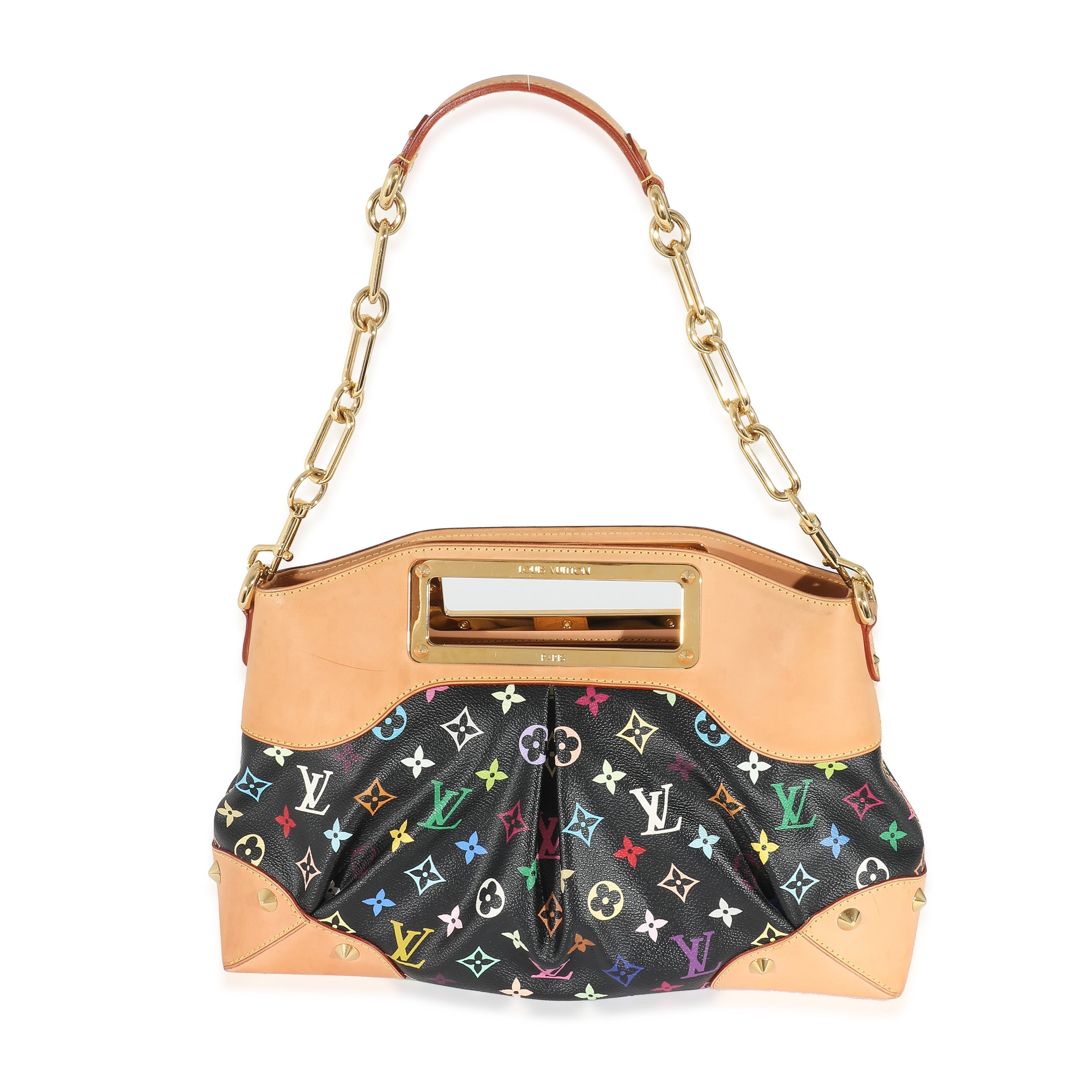 Louis Vuitton Louis Vuitton Black Multicolor Canvas Judy MM