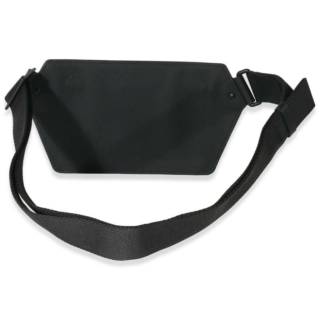 Louis Vuitton Louis Vuitton Black Grained Calfskin Aerogram Takeoff Sling Bag