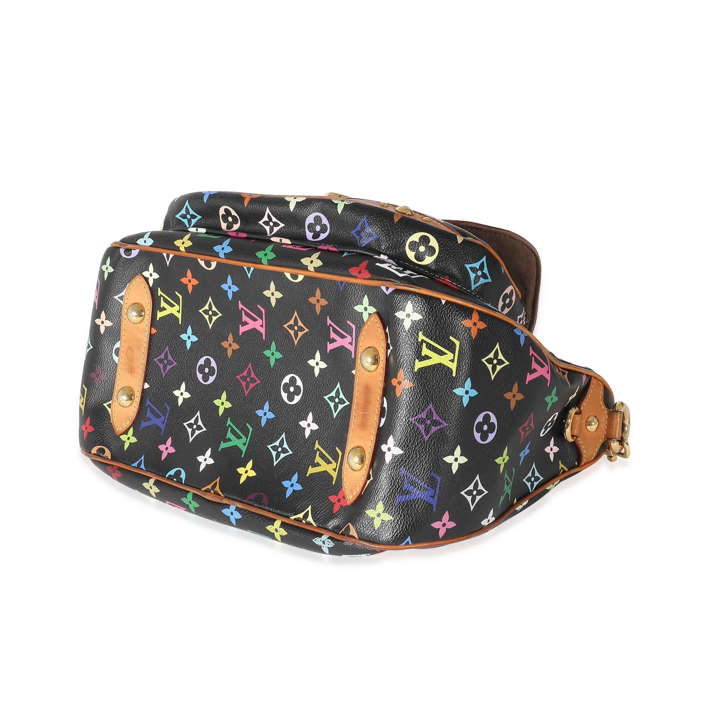 Louis Vuitton Louis Vuitton Black Multicolor Monogram Canvas Rita