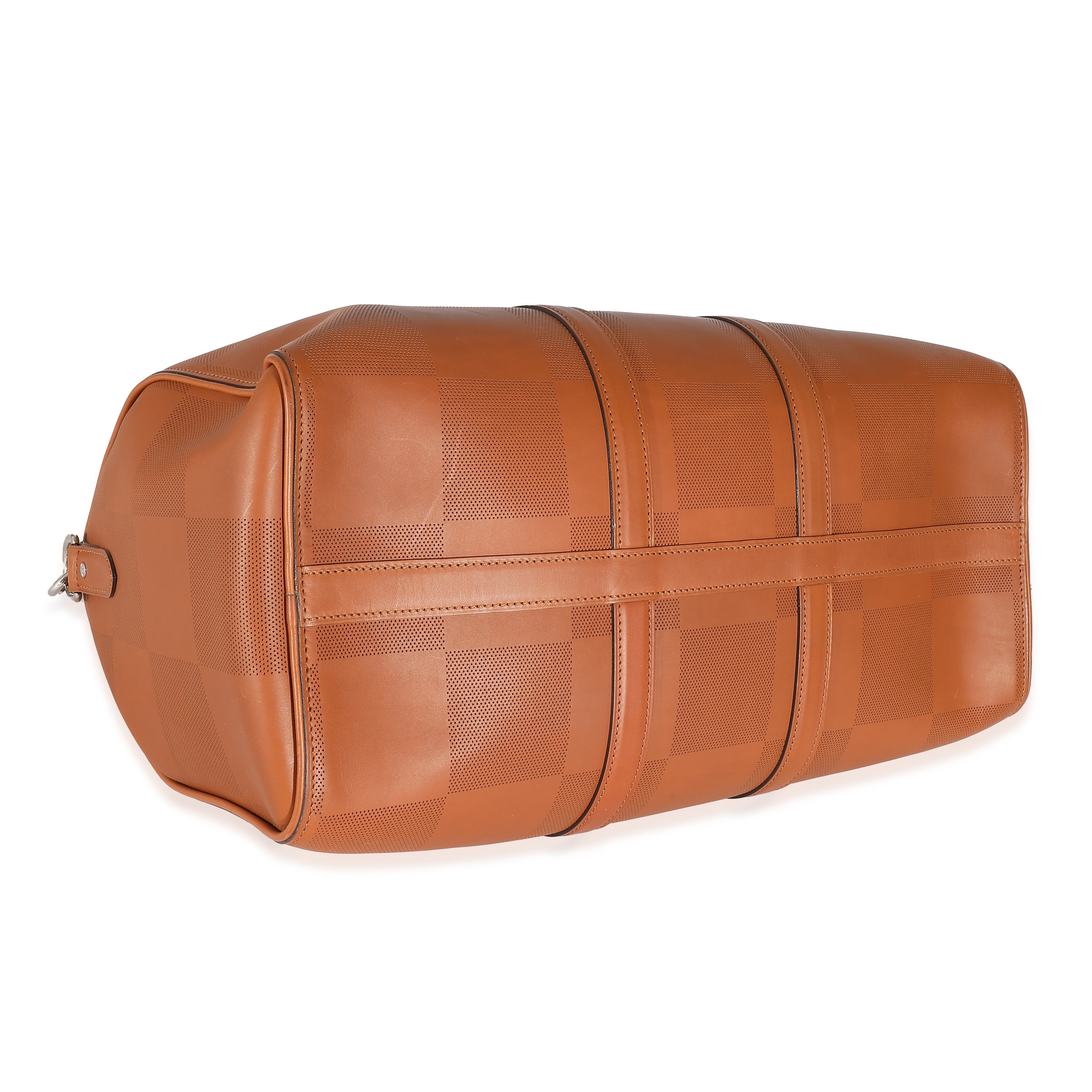 Louis Vuitton Cognac Nomade Grand Damier Keepall Bandoulière 45