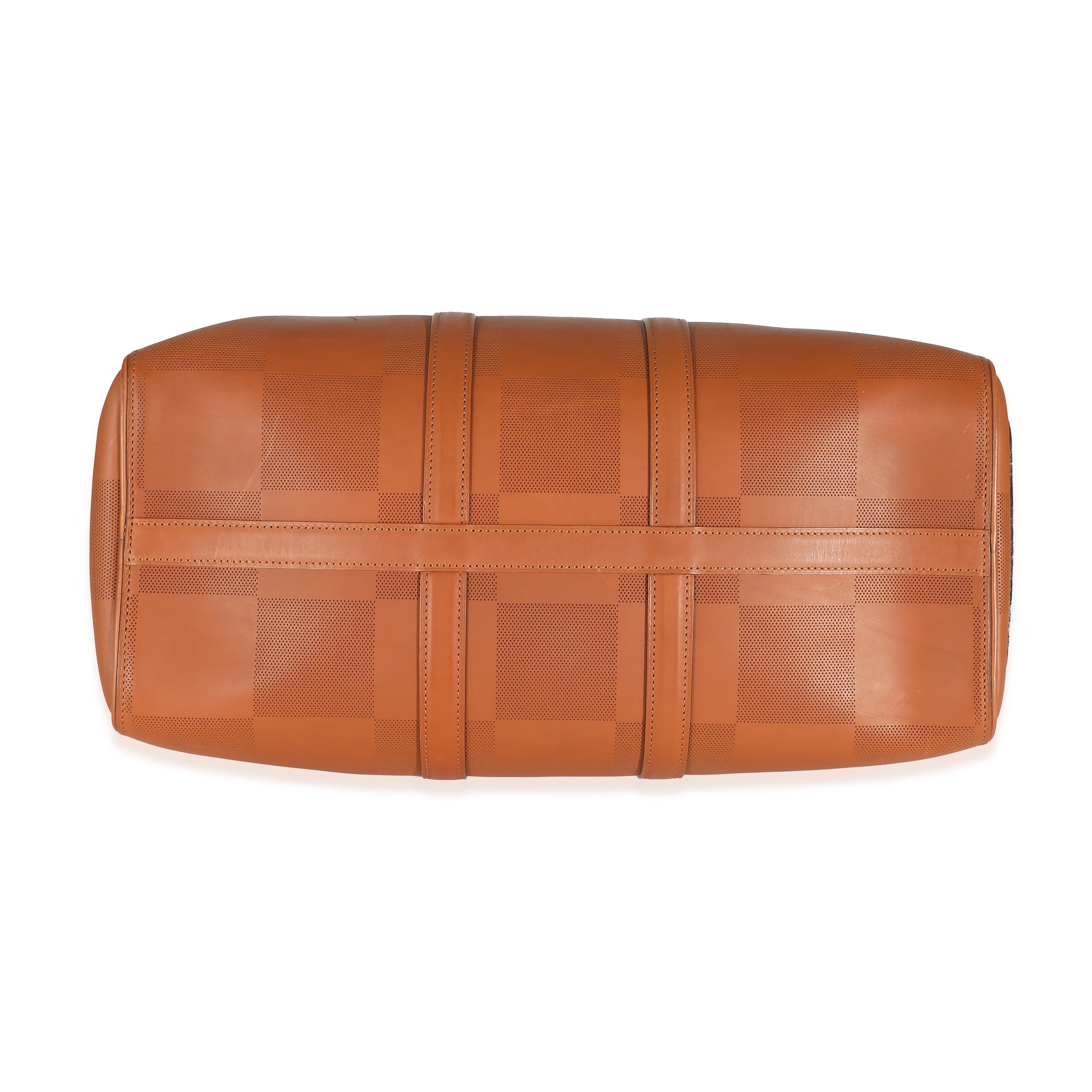 Louis Vuitton Cognac Nomade Grand Damier Keepall Bandoulière 45