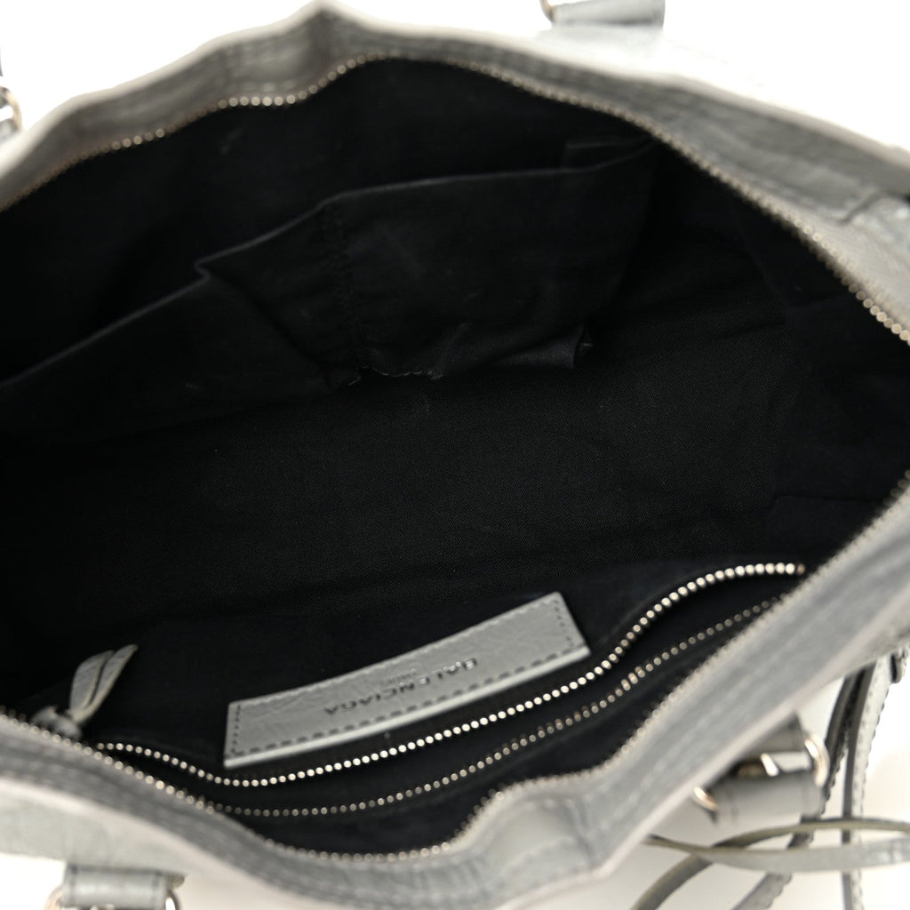 Balenciaga Agneau Classic Silver Hardware S City Gris Haussmannien