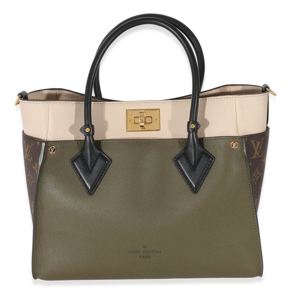 Louis Vuitton Laurier Calfskin Monogram Canvas On My Side MM