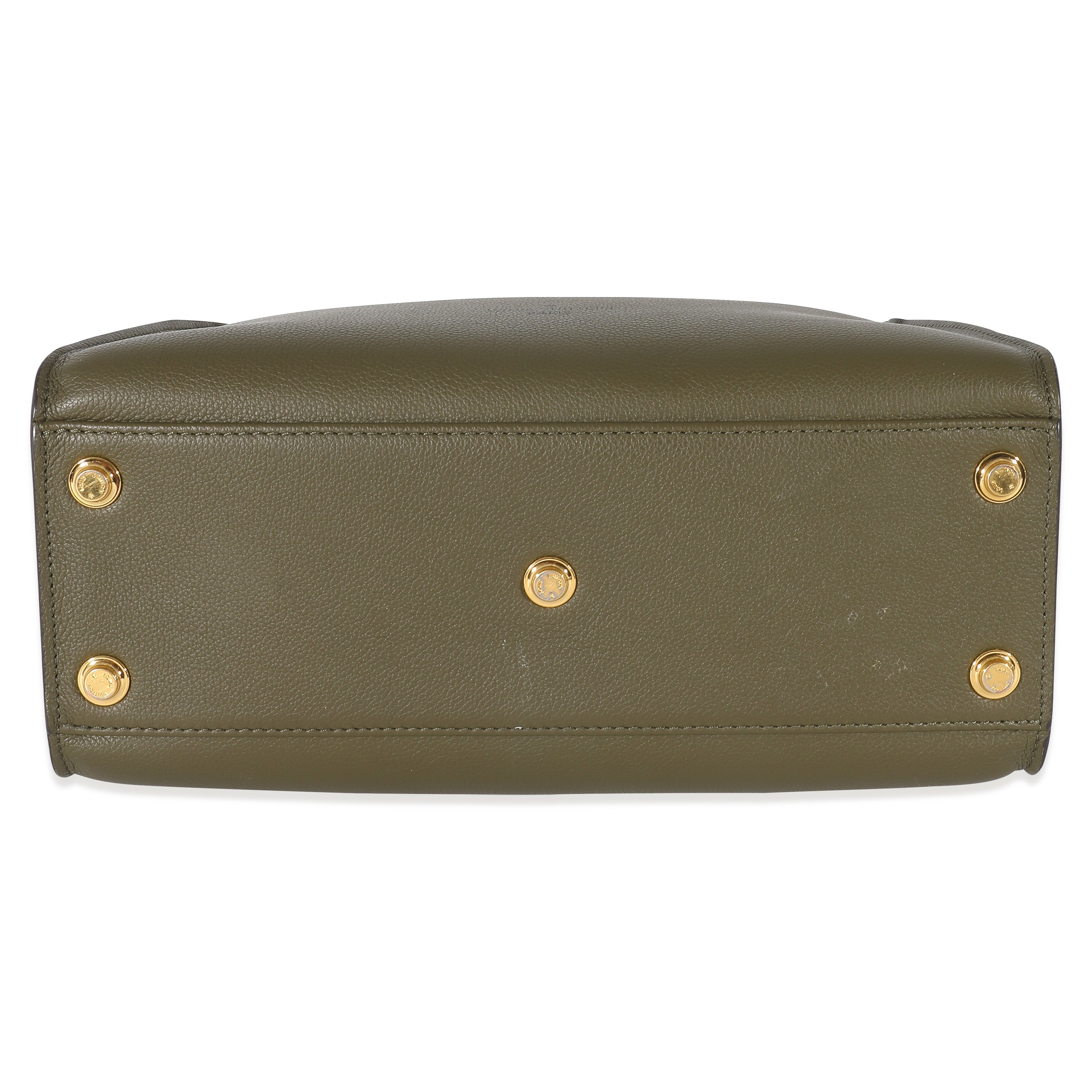Louis Vuitton Laurier Calfskin Monogram Canvas On My Side MM