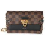 Louis Vuitton Louis Vuitton Black Damier Ebene Canvas Vavin Chain Wallet