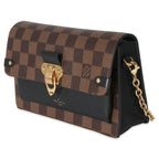 Louis Vuitton Louis Vuitton Black Damier Ebene Canvas Vavin Chain Wallet