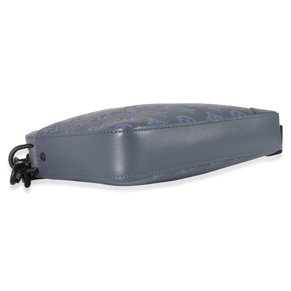 Louis Vuitton Navy Monogram Shadow Calfskin Duo Messenger