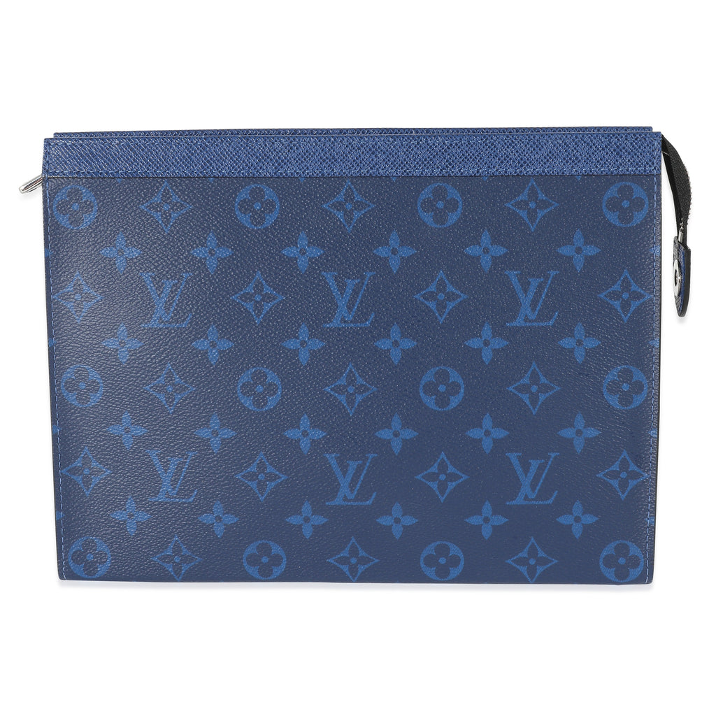 Louis Vuitton Louis Vuitton Blue Monogram Taigarama Pochette Voyage MM