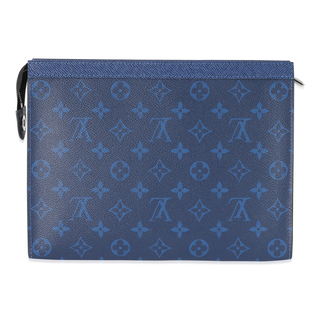 Louis Vuitton Louis Vuitton Blue Monogram Taigarama Pochette Voyage MM