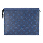 Louis Vuitton Louis Vuitton Blue Monogram Taigarama Pochette Voyage MM