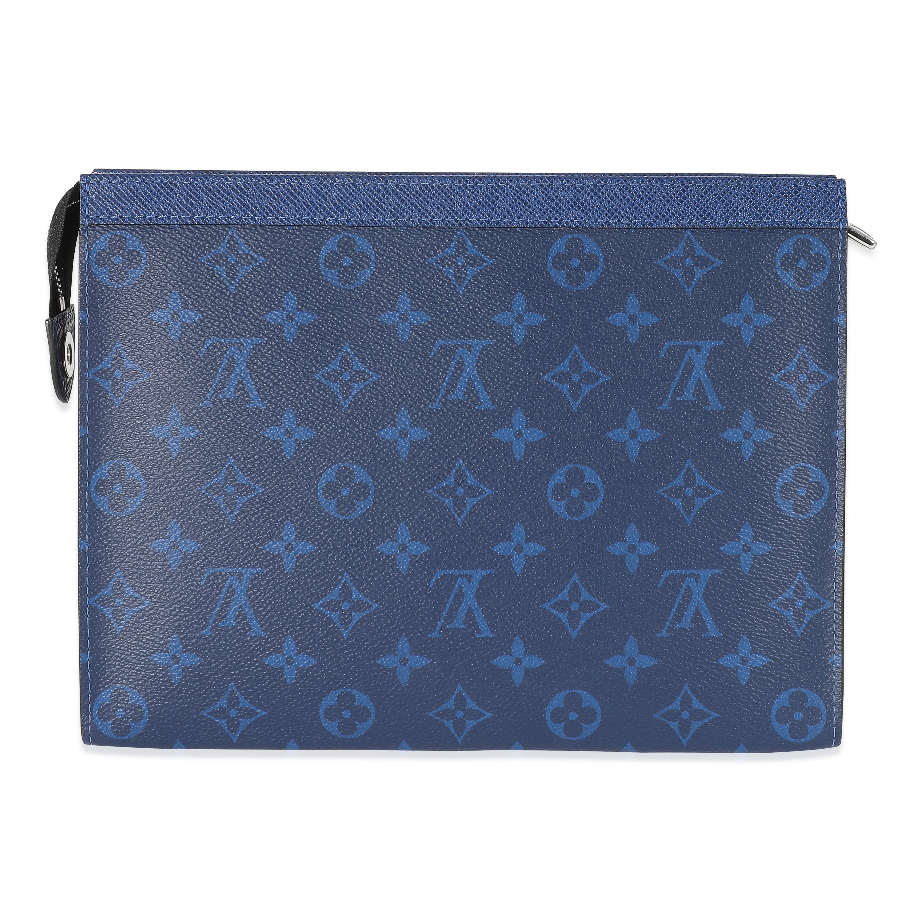 Louis Vuitton Louis Vuitton Blue Monogram Taigarama Pochette Voyage MM