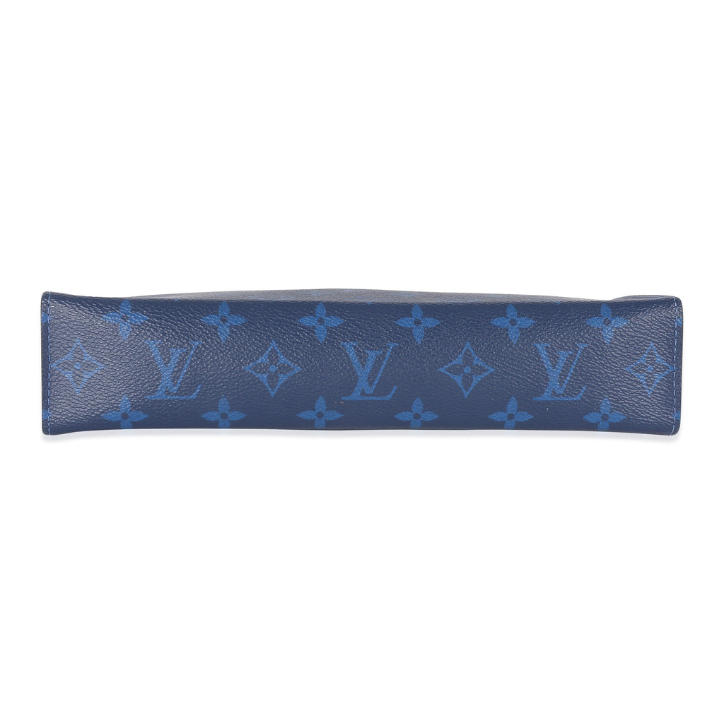 Louis Vuitton Louis Vuitton Blue Monogram Taigarama Pochette Voyage MM