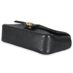 Chanel Navy Black Quilted Lambskin Medium Elegant CC Flap Bag