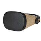 Louis Vuitton Louis Vuitton Black Beige Raffia Petit Bucket Bag
