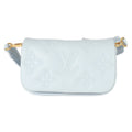 Louis Vuitton Louis Vuitton Bleu Glacier Bubblegram Wallet On Strap