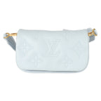 Louis Vuitton Louis Vuitton Bleu Glacier Bubblegram Wallet On Strap