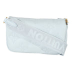 Louis Vuitton Louis Vuitton Bleu Glacier Bubblegram Wallet On Strap