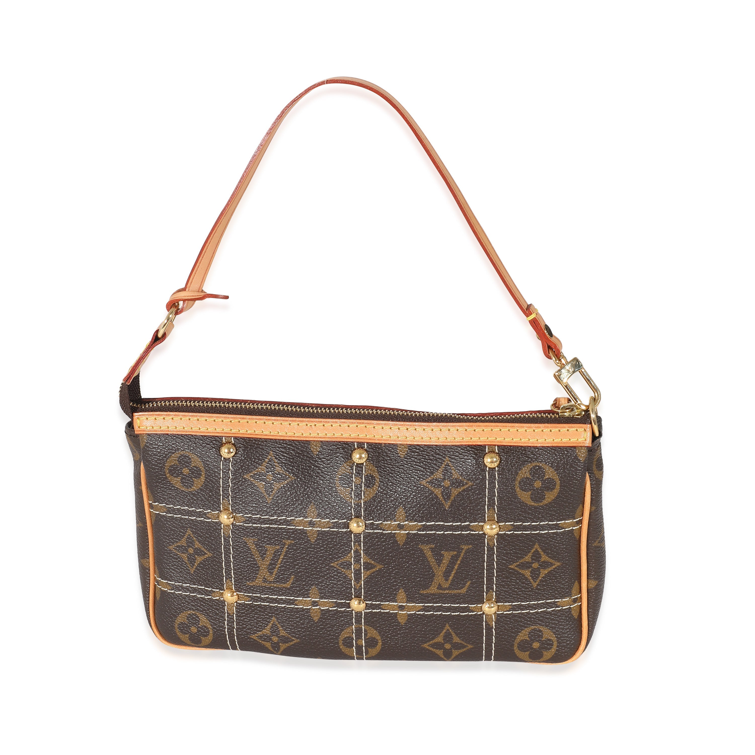 Louis Vuitton Louis Vuitton Monogram Canvas Riveting Pochette