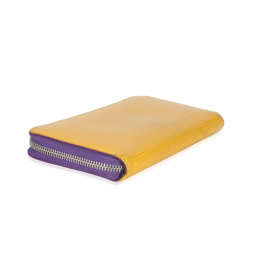 Louis Vuitton Louis Vuitton Purple Yellow Epi Zippy Wallet