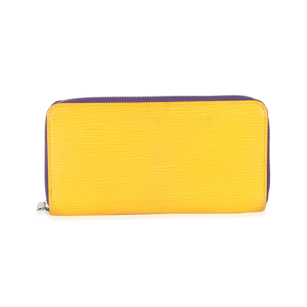Louis Vuitton Louis Vuitton Purple Yellow Epi Zippy Wallet