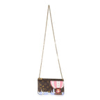 Louis Vuitton Louis Vuitton Monogram Canvas Vivienne Christmas Animation Double Zip Pochette