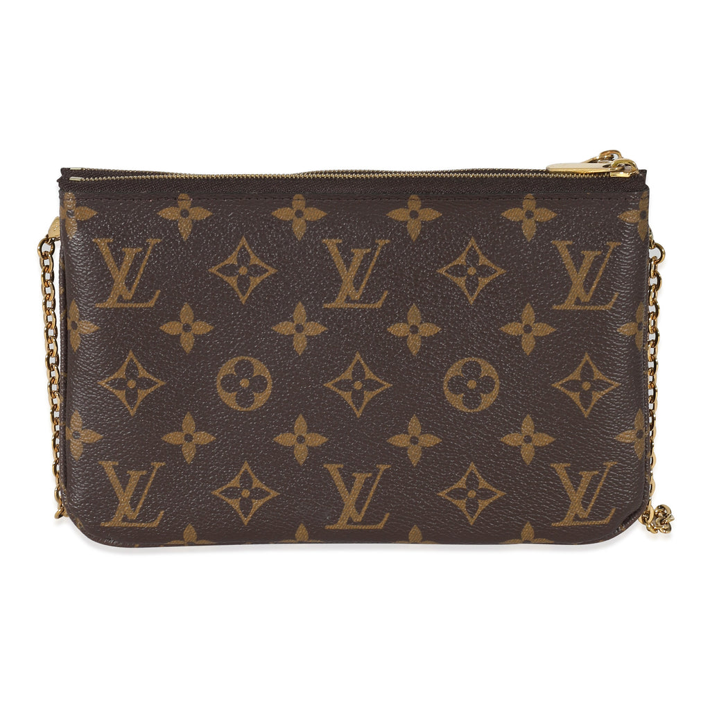 Louis Vuitton Louis Vuitton Monogram Canvas Vivienne Christmas Animation Double Zip Pochette