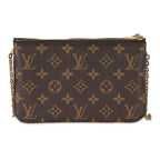 Louis Vuitton Louis Vuitton Monogram Canvas Vivienne Christmas Animation Double Zip Pochette
