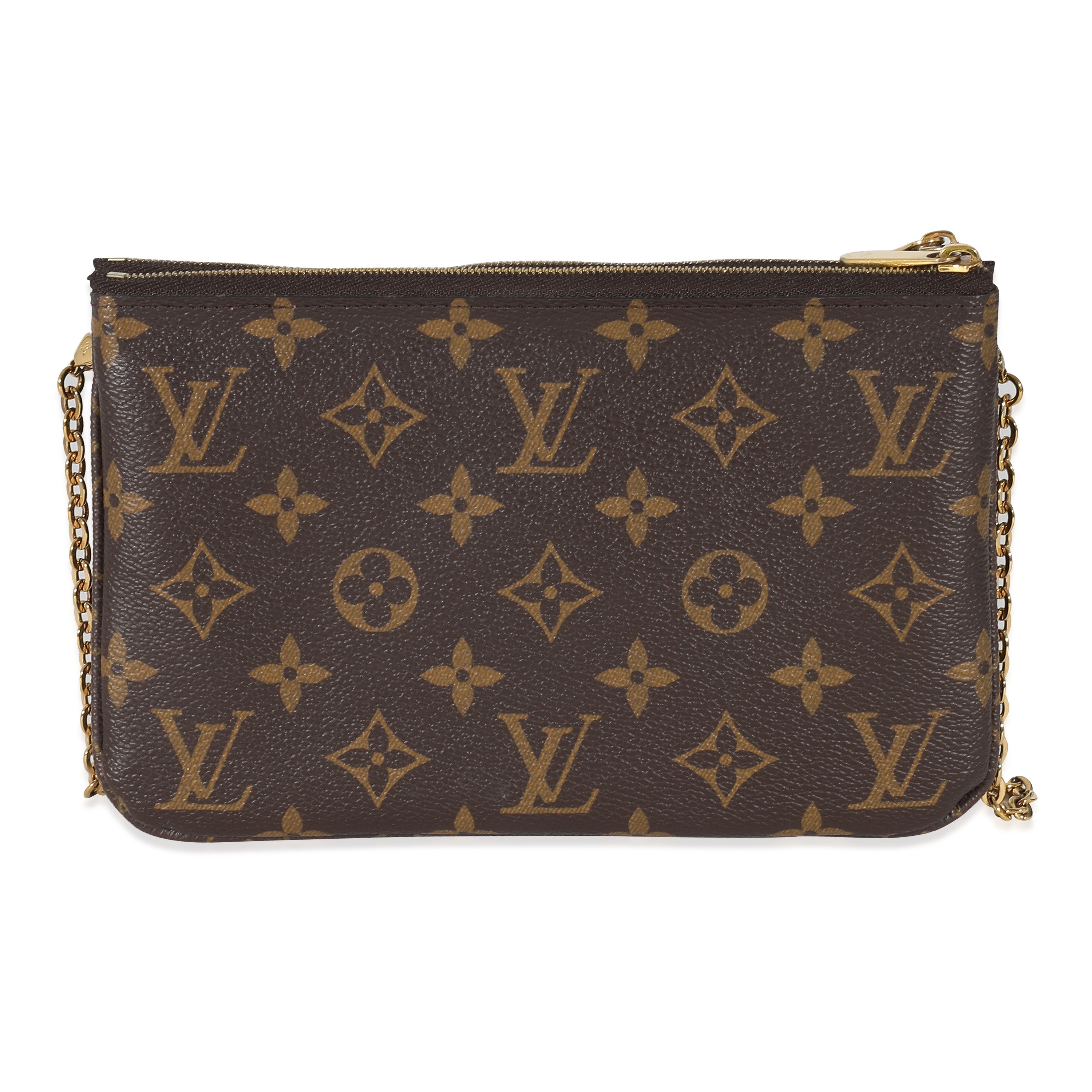 Louis Vuitton Louis Vuitton Monogram Canvas Vivienne Christmas Animation Double Zip Pochette