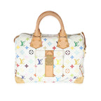 Louis Vuitton Louis Vuitton x Takashi Murakami White Monogram Multicolore Canvas Speedy 30
