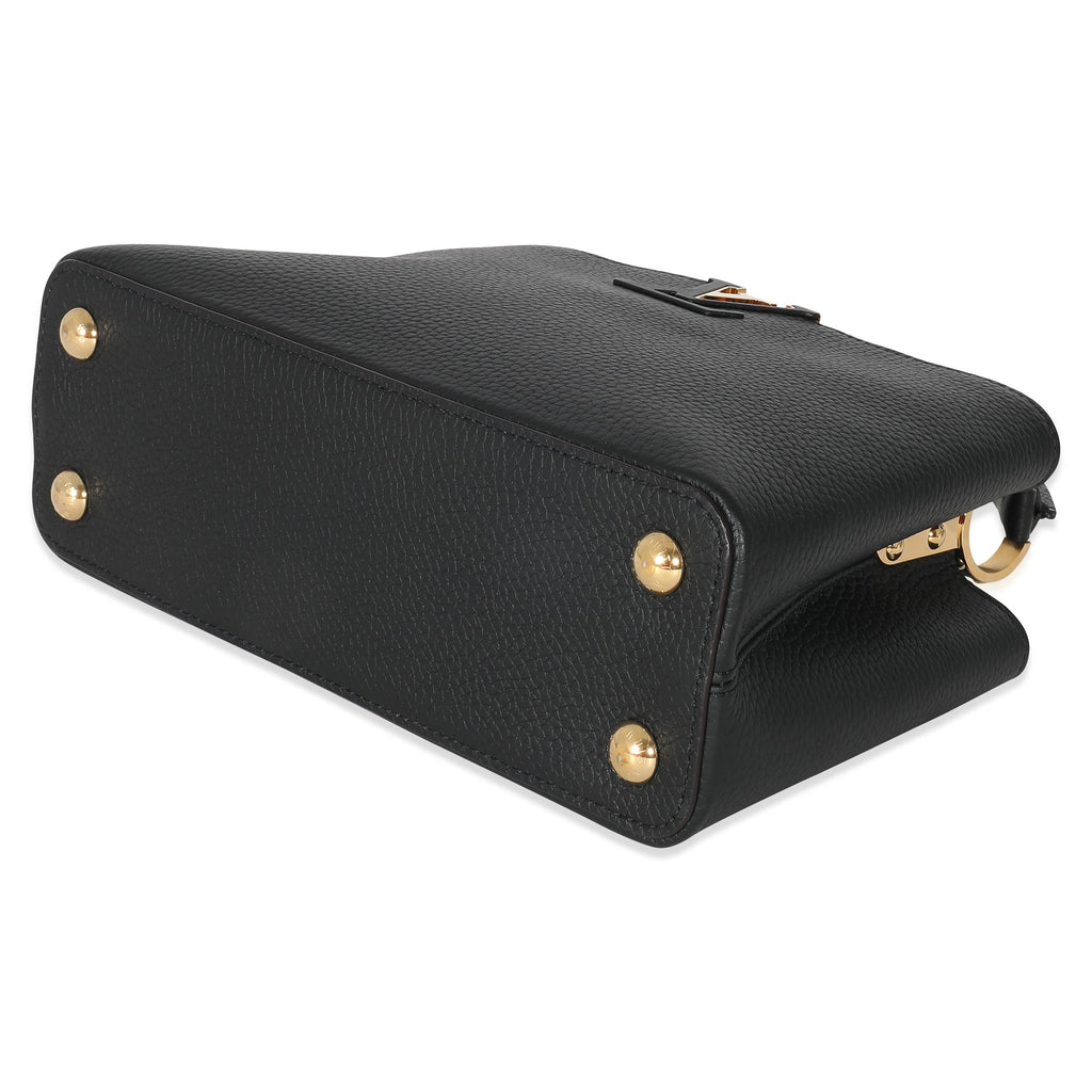 Louis Vuitton Louis Vuitton Black Taurillon Capucines BB