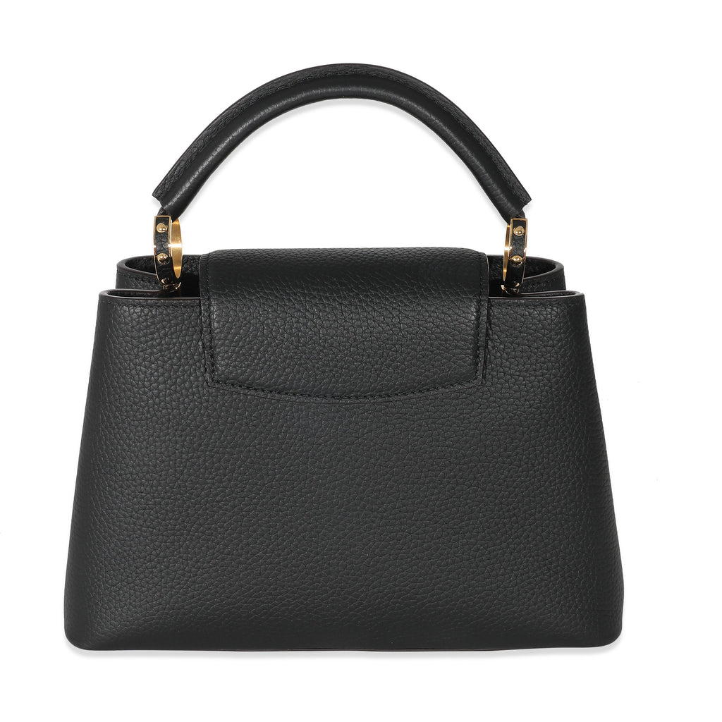 Louis Vuitton Louis Vuitton Black Taurillon Capucines BB
