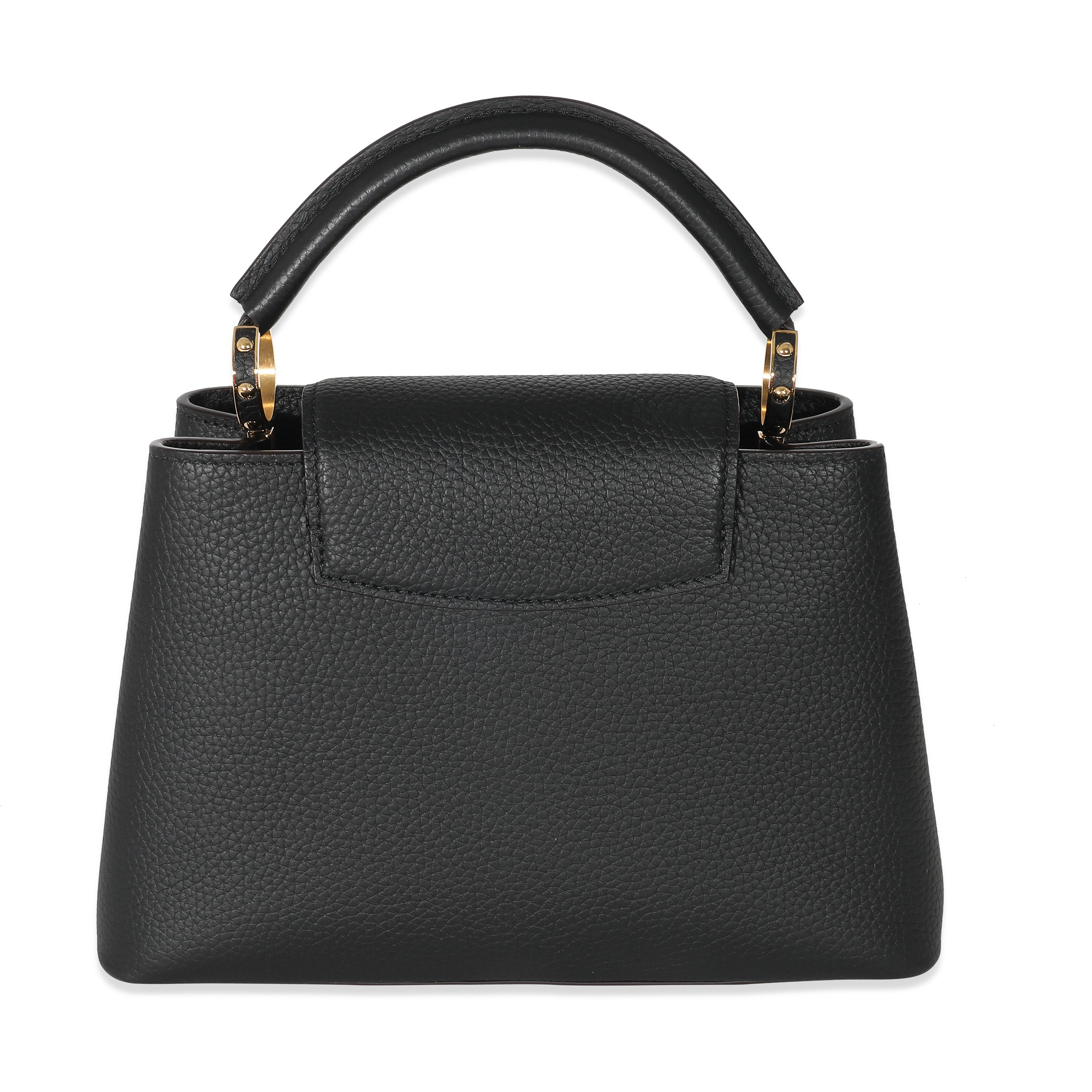 Louis Vuitton Louis Vuitton Black Taurillon Capucines BB