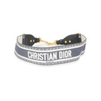Christian Dior Navy Logo Embroidered Adjustable Shoulder Strap