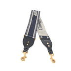 Christian Dior Navy Logo Embroidered Adjustable Shoulder Strap