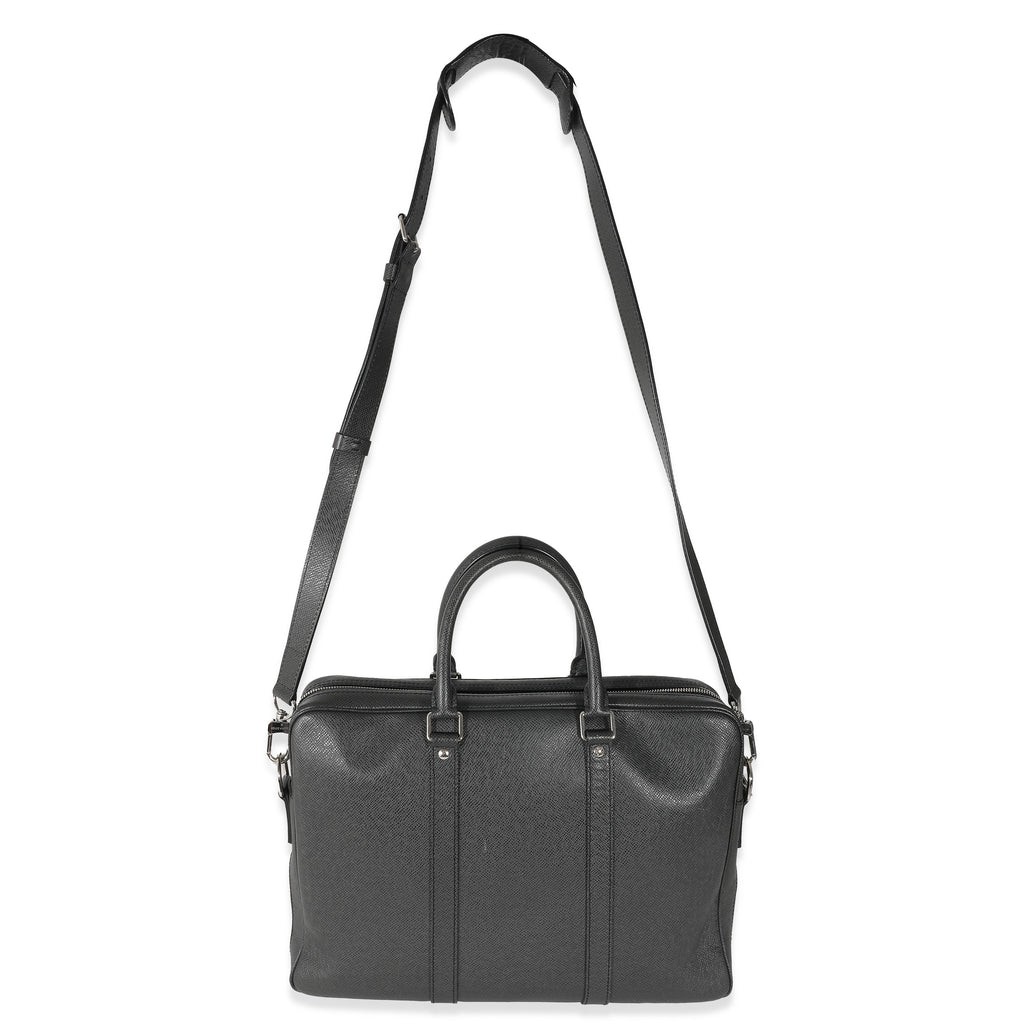 Louis Vuitton Black Taiga Porte-Documents Voyage PM