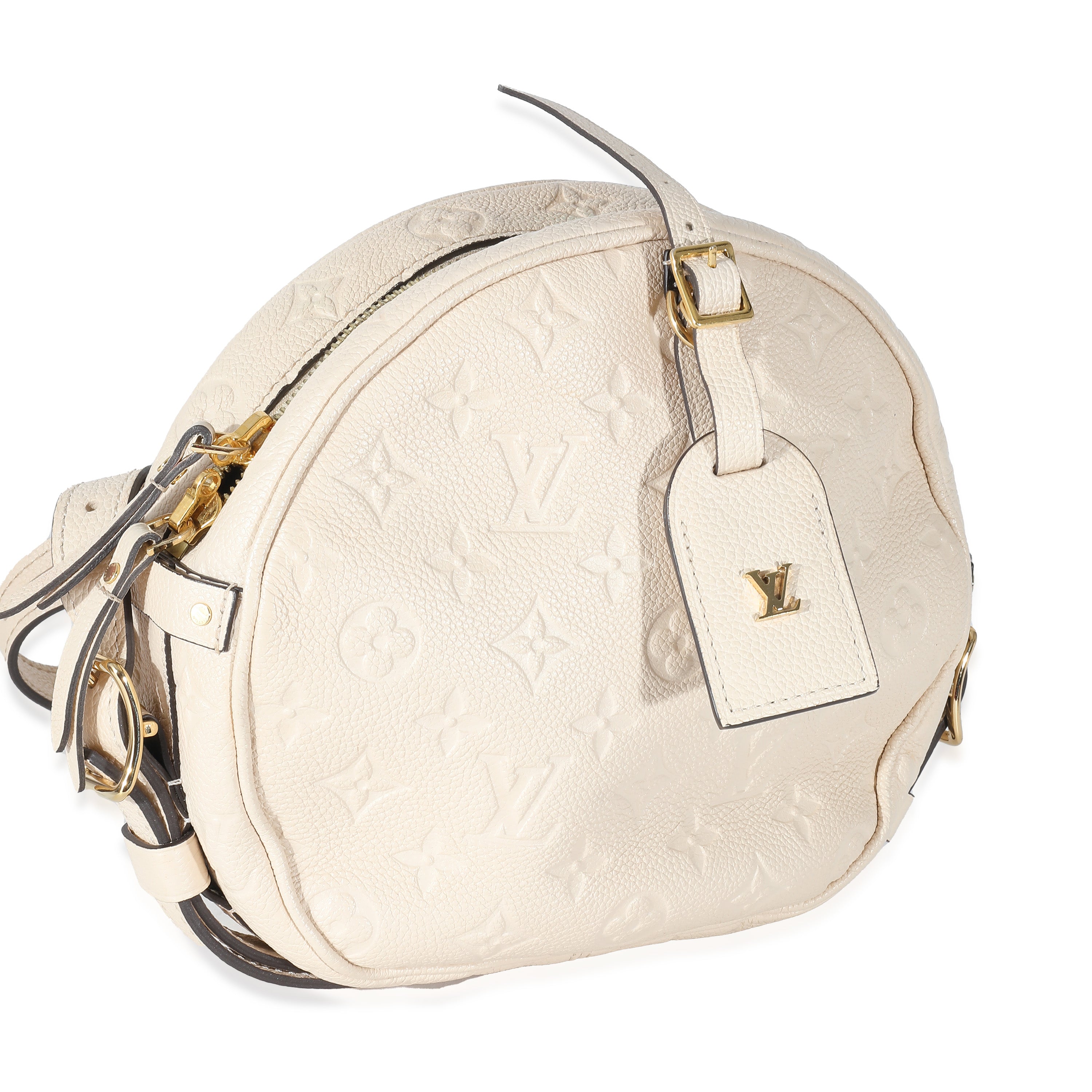 Louis Vuitton Louis Vuitton Creme Monogram Empreinte Boite Chapeau Souple MM