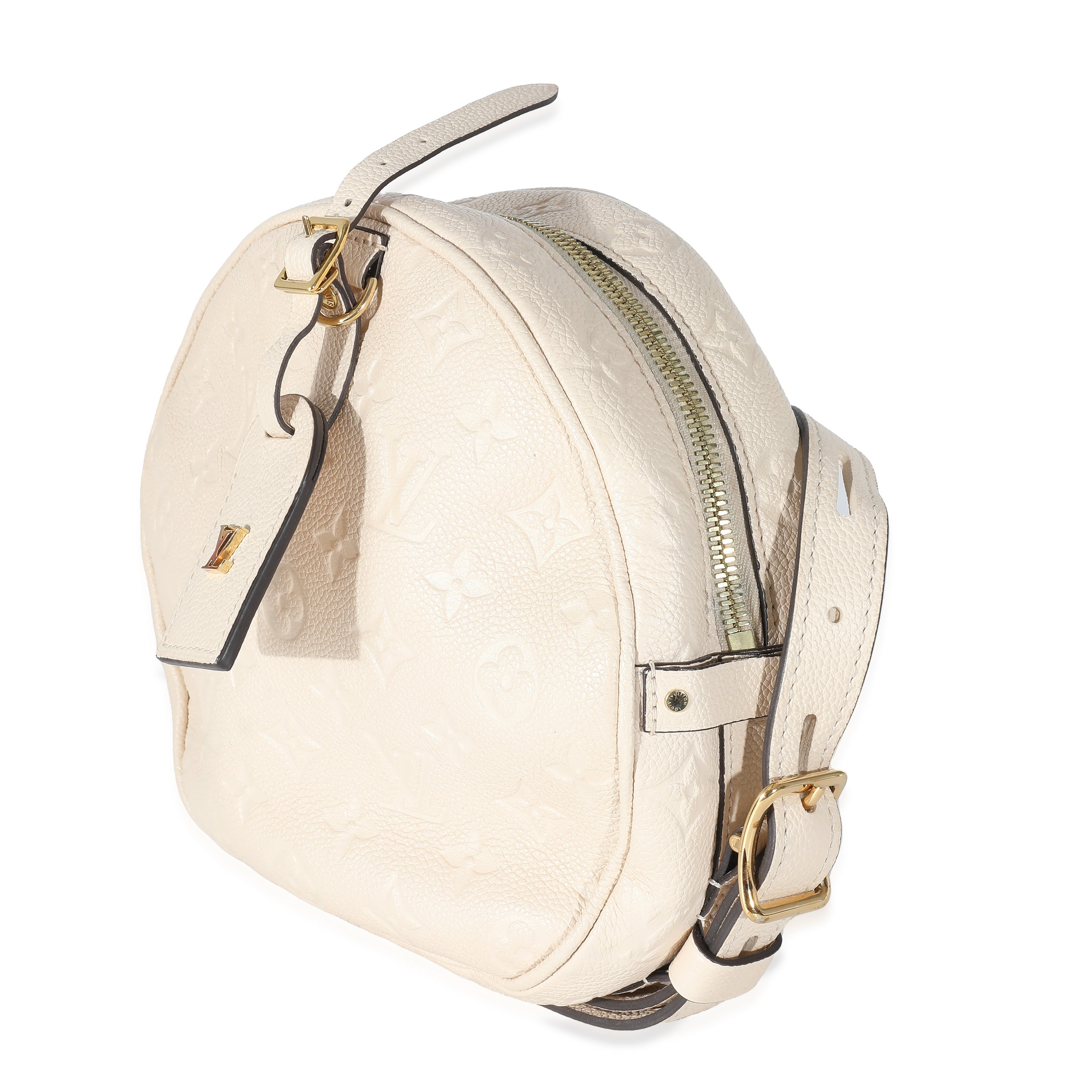 Louis Vuitton Louis Vuitton Creme Monogram Empreinte Boite Chapeau Souple MM