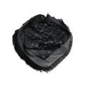 Louis Vuitton Louis Vuitton Black Silk Blend Monogram Shine Shawl