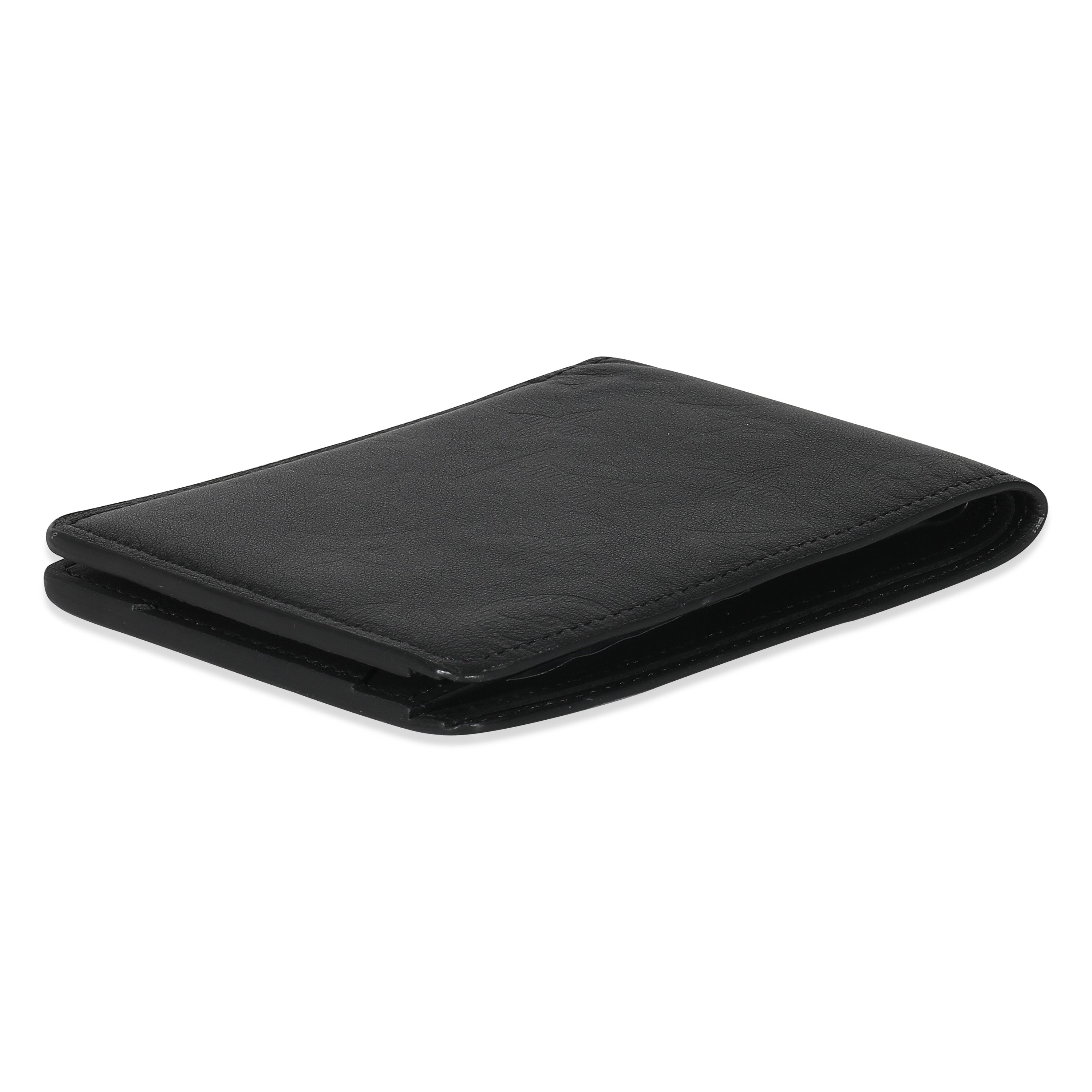 Louis Vuitton Black Monogram Shadow Calfskin Multiple Wallet