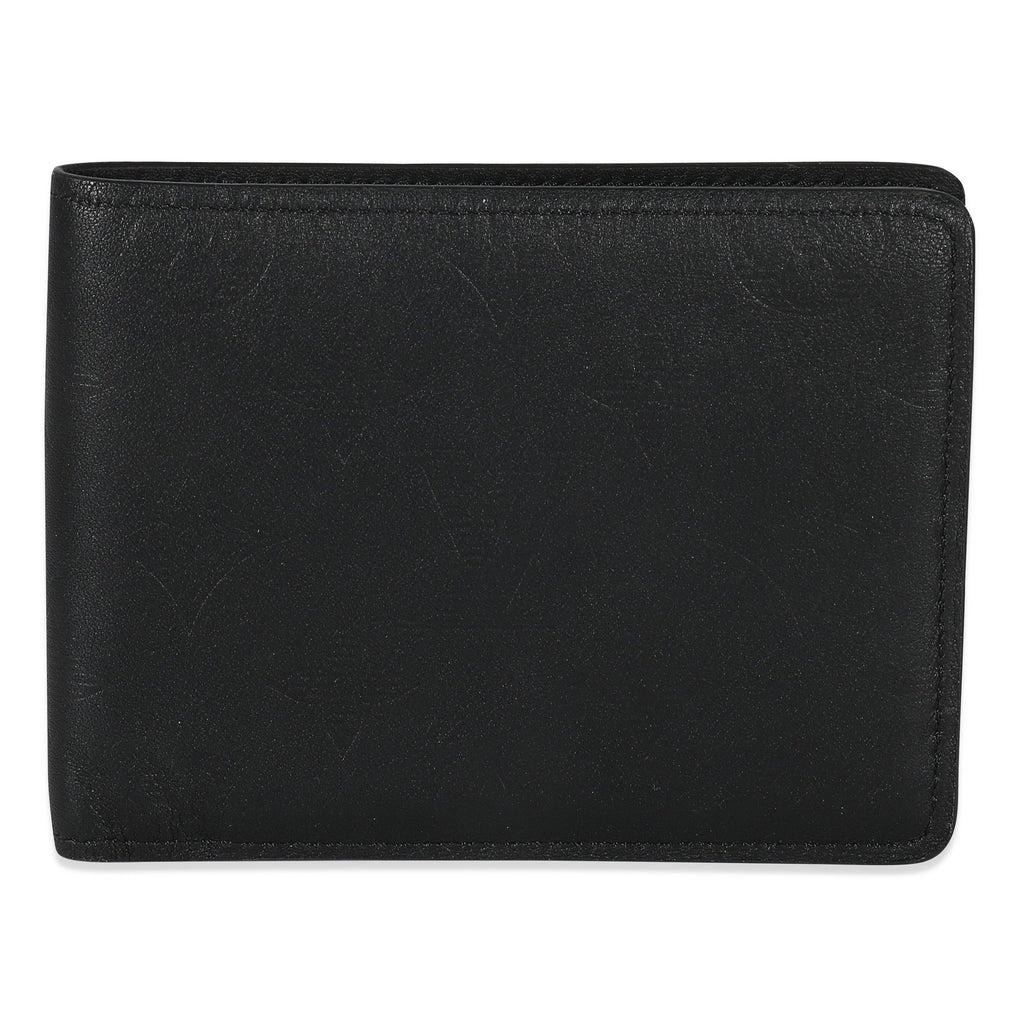Louis Vuitton Black Monogram Shadow Calfskin Multiple Wallet