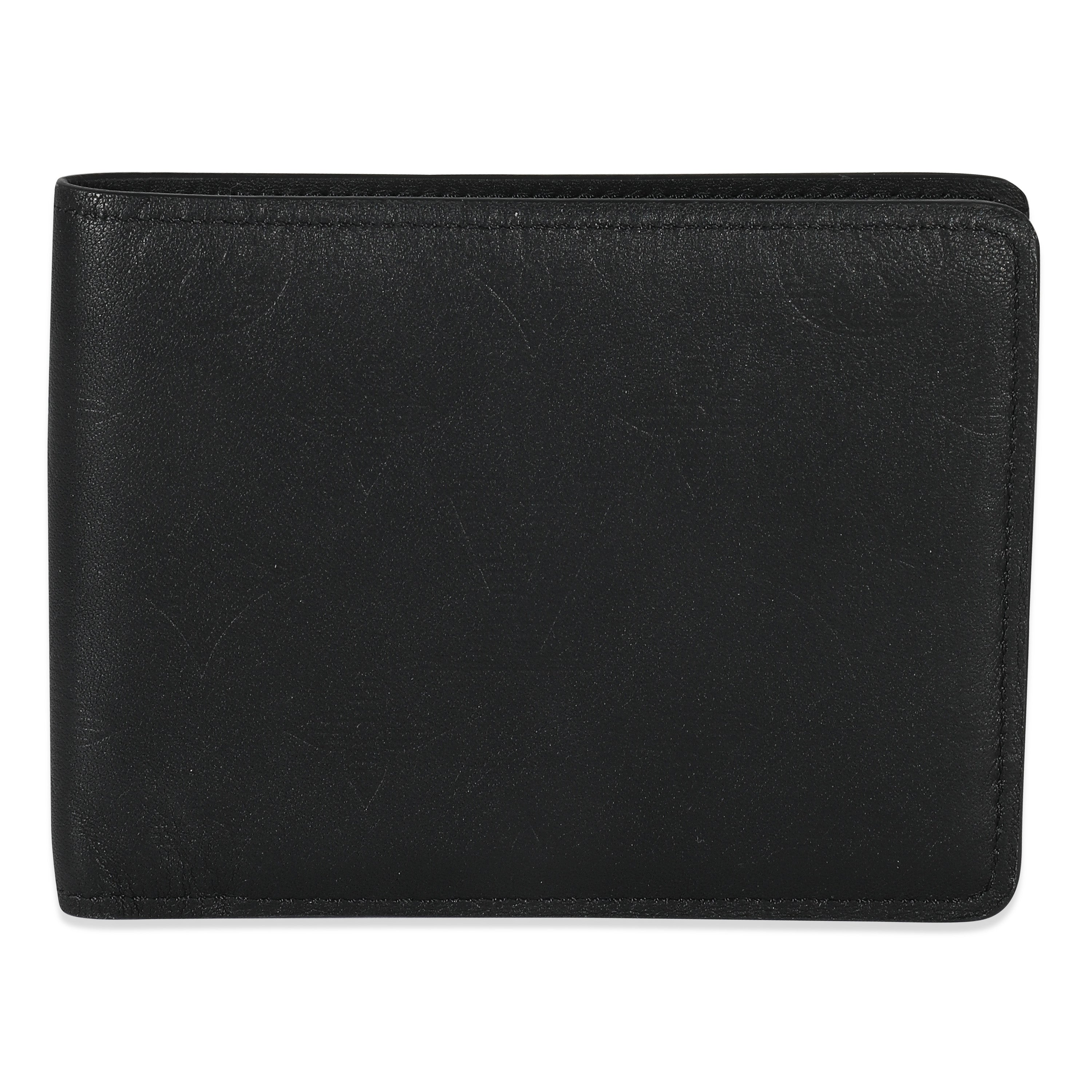 Louis Vuitton Black Monogram Shadow Calfskin Multiple Wallet